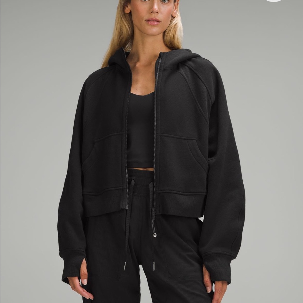 Lululemon Black Scuba Oversized Full-Zip Hoodie
